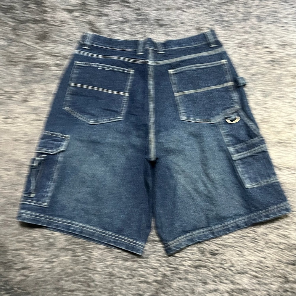 Faded Glory‎ Shorts Blue Denim Mens 36 Baggy Jorts Skater Grunge Vintage Y2K - Picture 3 of 10